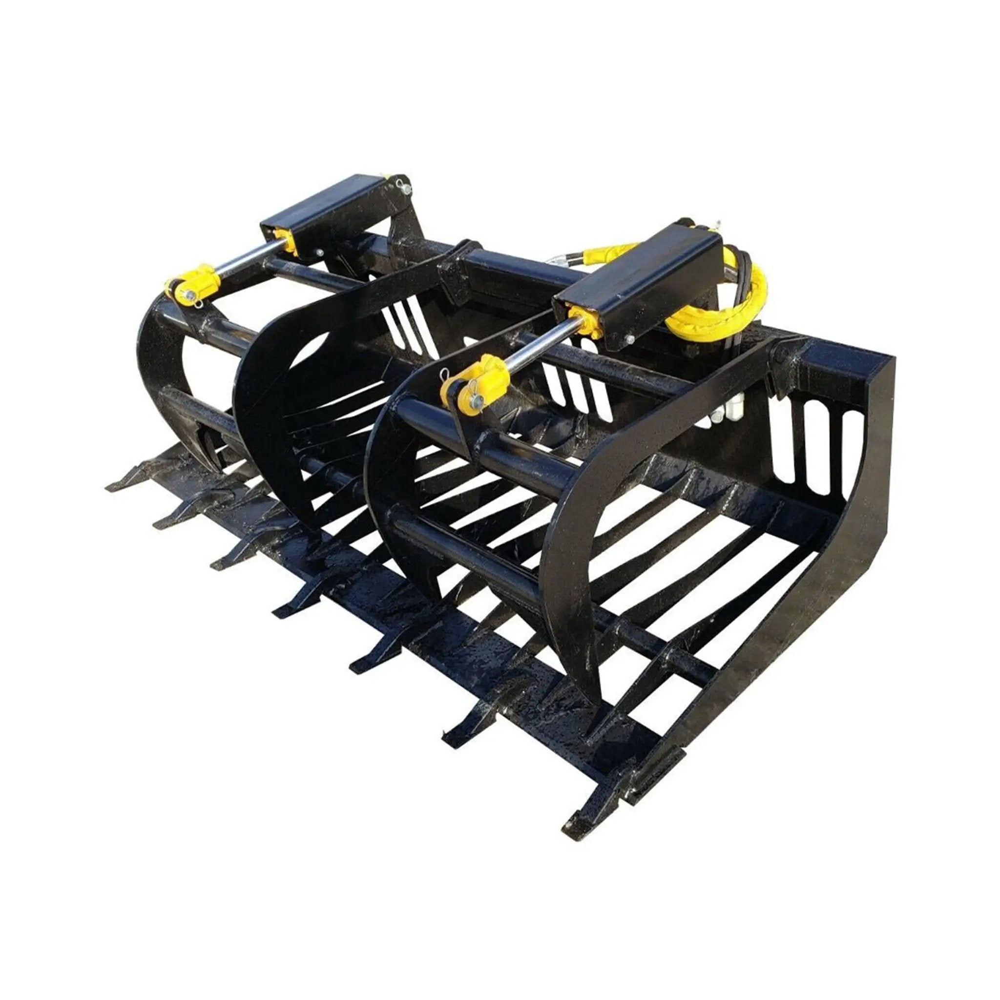 Heavy-Duty Rock Grapple Skidsteer Attachment With Universal Quick Attach, 78-Inch (SAK16483) by SAKSBY WHOLESALE