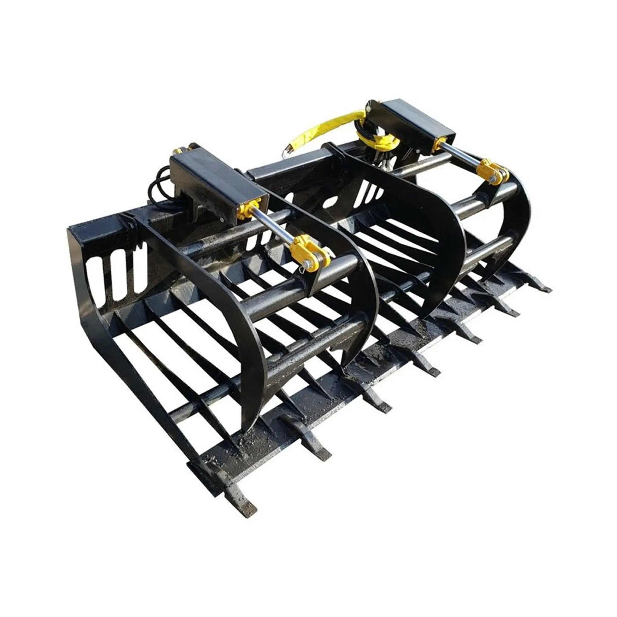 Heavy-Duty Rock Grapple Skidsteer Attachment With Universal Quick Attach, 78-Inch (SAK16483) by SAKSBY WHOLESALE