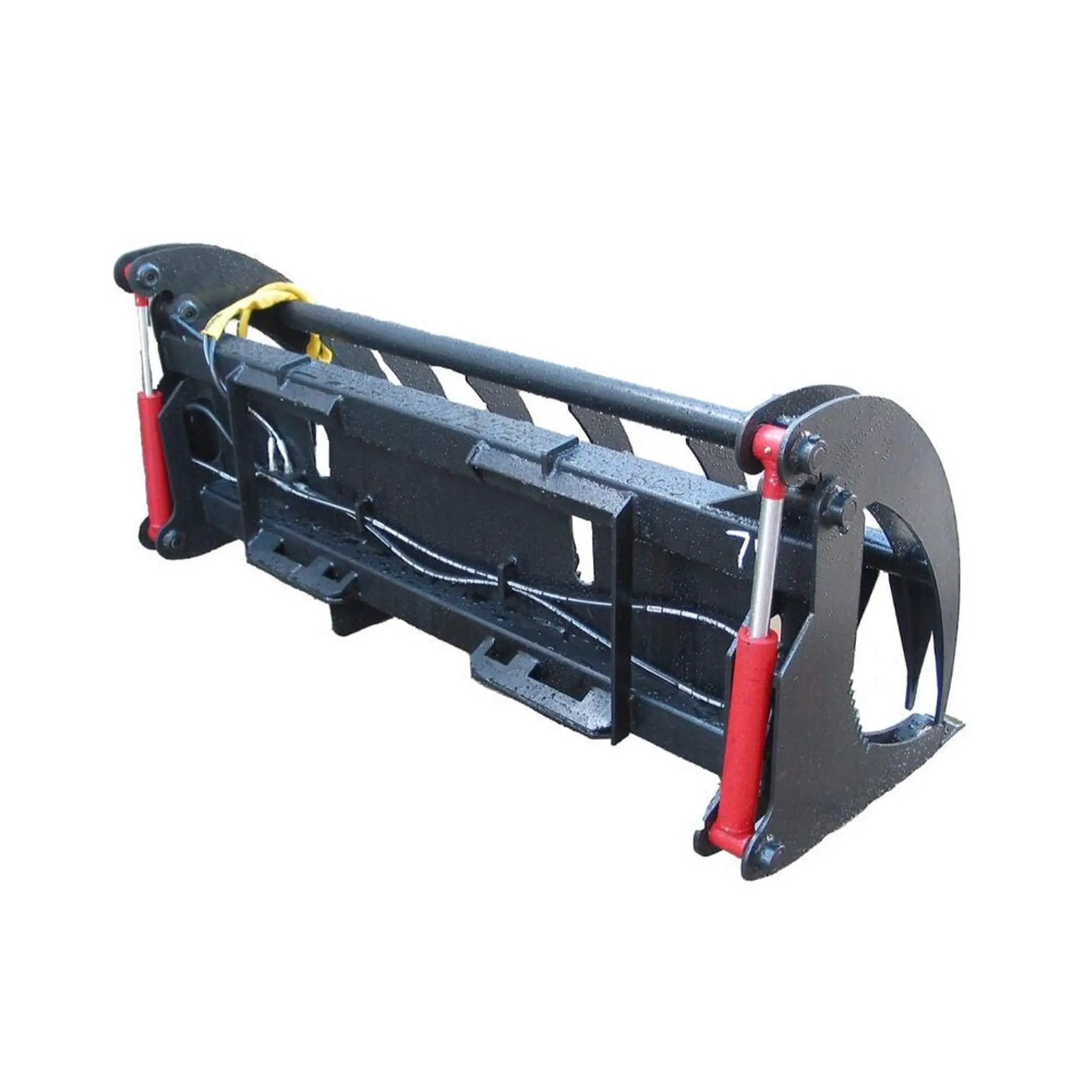 Heavy-Duty 74-Inch Root Rake Grapple Skid Steer Attachment With Teeth (SAK98230) by SAKSBY WHOLESALE