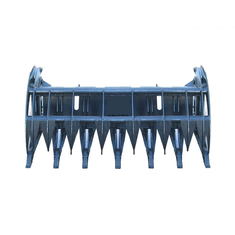 Heavy-Duty 74-Inch Root Rake Grapple Skid Steer Attachment With Teeth (SAK98230) by SAKSBY WHOLESALE