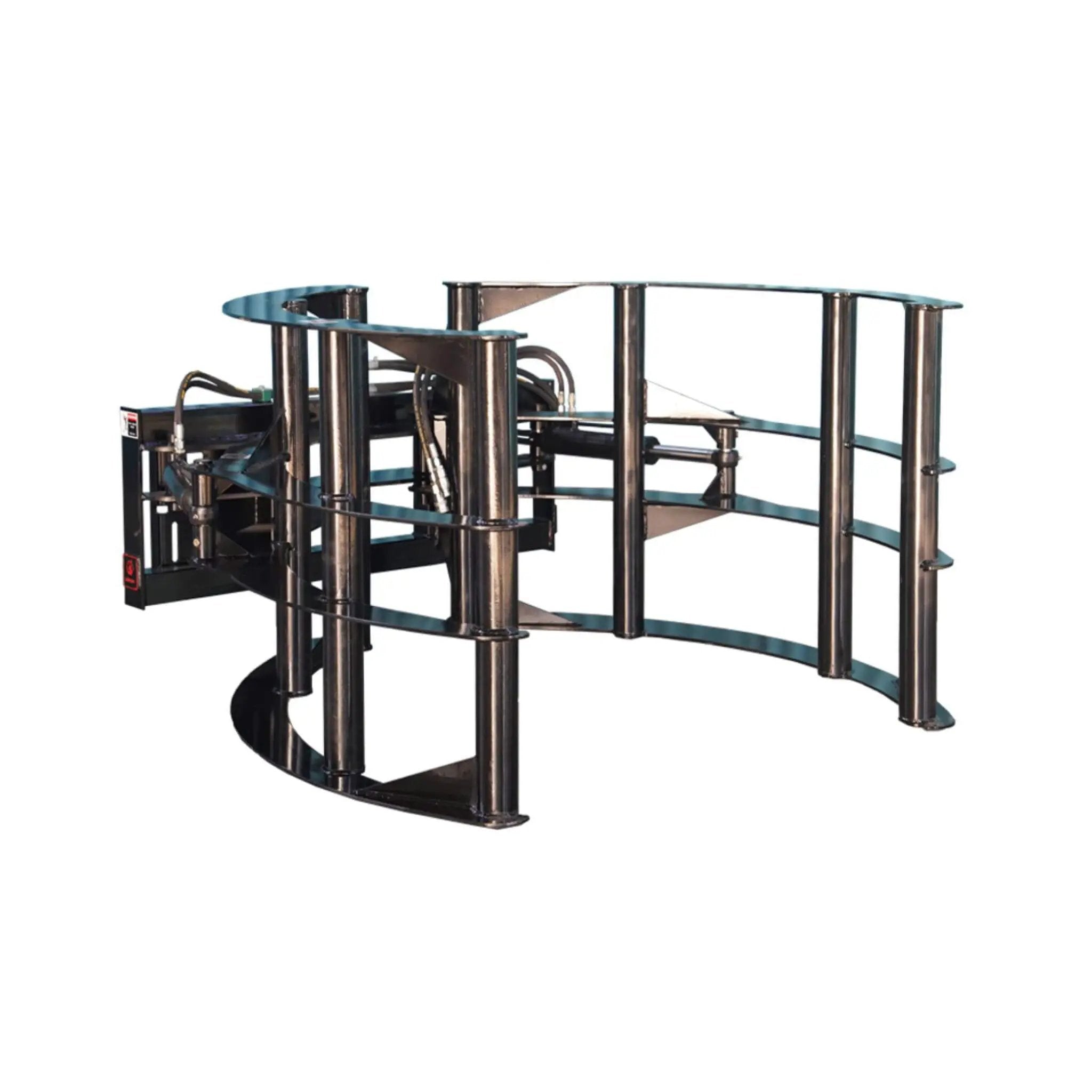 Heavy-Duty Round Hay Bale Grab Skid Steer Attachment (SAK45980) by SAKSBY WHOLESALE