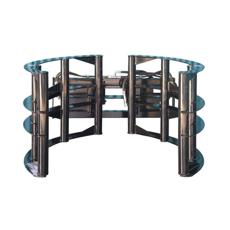 Heavy-Duty Round Hay Bale Grab Skid Steer Attachment (SAK45980) by SAKSBY WHOLESALE