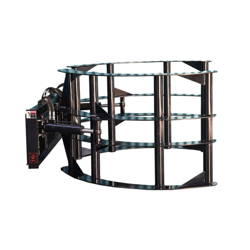 Heavy-Duty Round Hay Bale Grab Skid Steer Attachment (SAK45980) by SAKSBY WHOLESALE