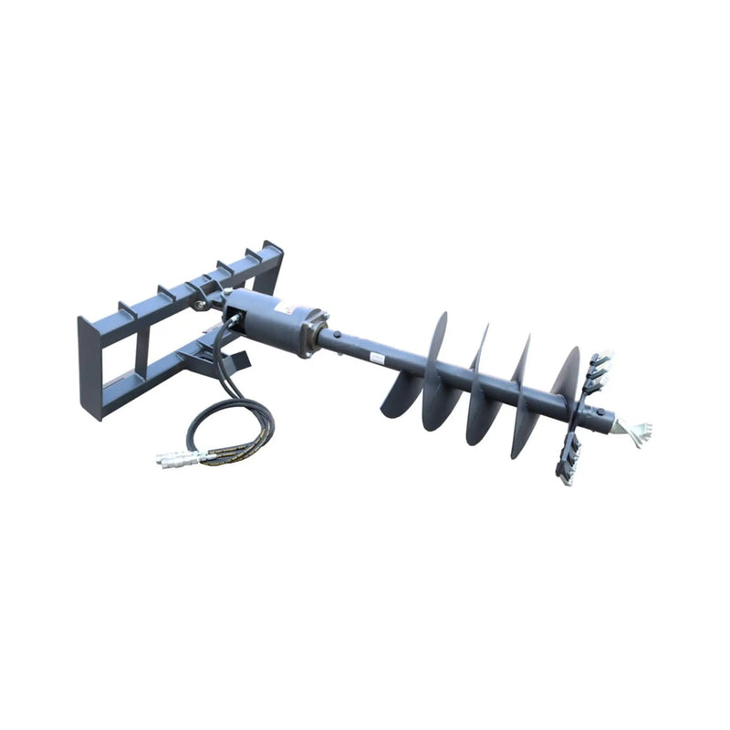 Heavy-Duty Skid Steer Auger Drive Attachment With 12-Inch Post Hole Bit (SAK25169) by SAKSBY WHOLESALE