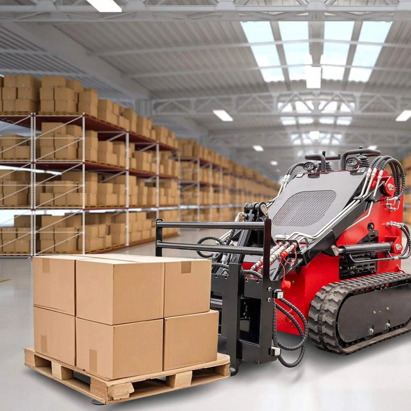 Heavy-Duty Skid Steer Pallet Fork Attachment With Lateral Shift (SAK29135) by SAKSBY WHOLESALE