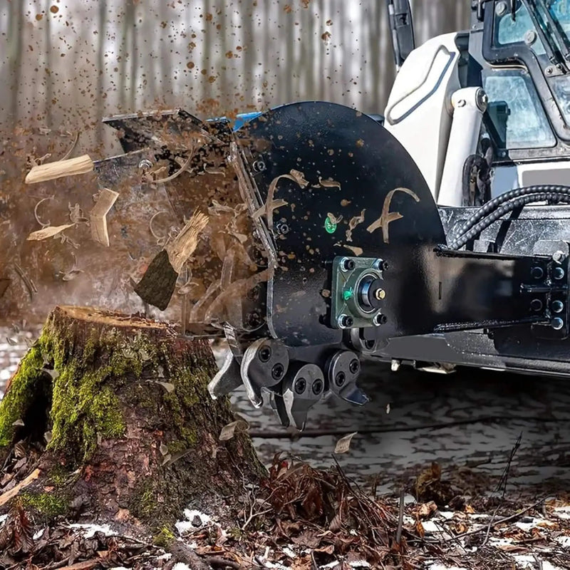 Heavy-Duty Skid Steer Stump Grinder Attachment With High-Speed Cutting Wheel (SAK52096) by SAKSBY WHOLESALE