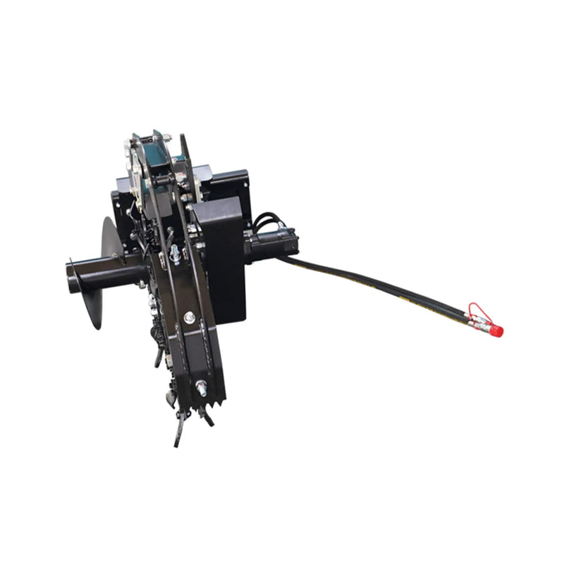 Heavy-Duty Skid Steer Trencher Attachment With With Adjustable Depth Control And Universal Mount Plate (SAK20451) by SAKSBY WHOLESALE