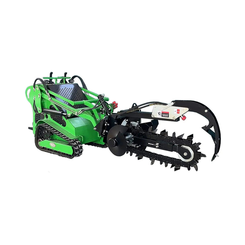 Heavy-Duty Skid Steer Trencher Attachment With With Adjustable Depth Control And Universal Mount Plate (SAK20451) by SAKSBY WHOLESALE