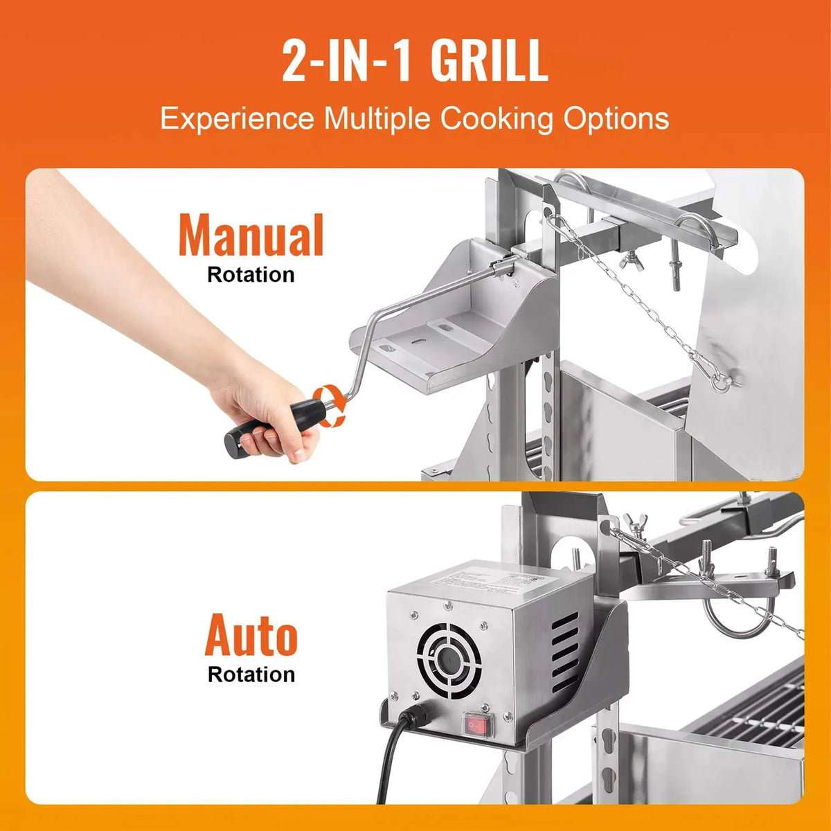 Heavy-Duty Spit Roaster Rotisserie BBQ Grill For Pig, Lamb And Chicken (SAK59286) by SAKSBY WHOLESALE