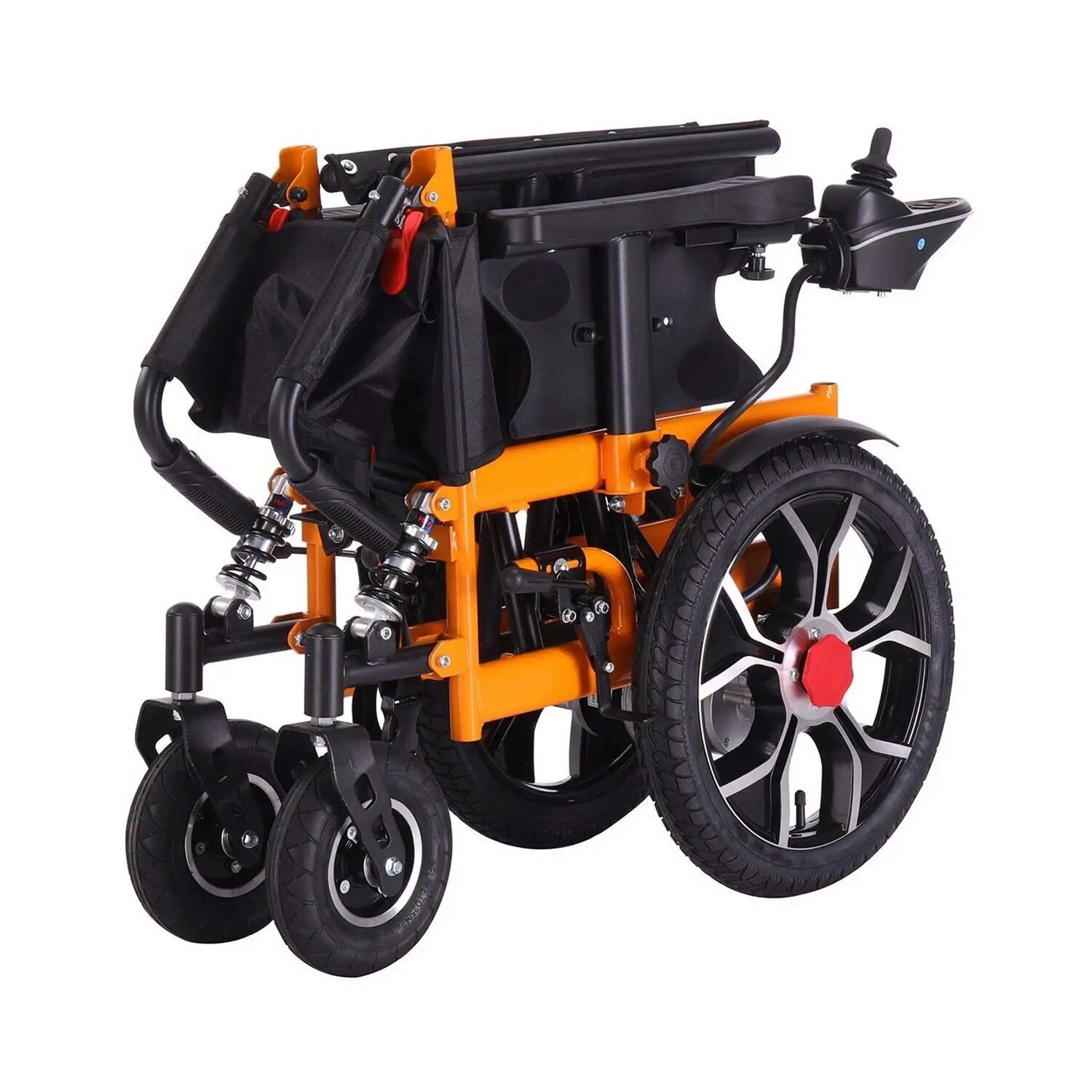 Motivo Heavy-Duty Ultralight All-Terrain Electric Airplane-Approved Foldable Wheelchair, 300LBS (SAK63147) by SAKSBY WHOLESALE