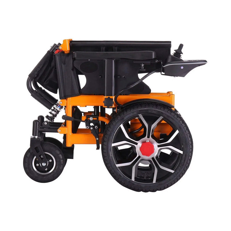 Motivo Heavy-Duty Ultralight All-Terrain Electric Airplane-Approved Foldable Wheelchair, 300LBS (SAK63147) by SAKSBY WHOLESALE