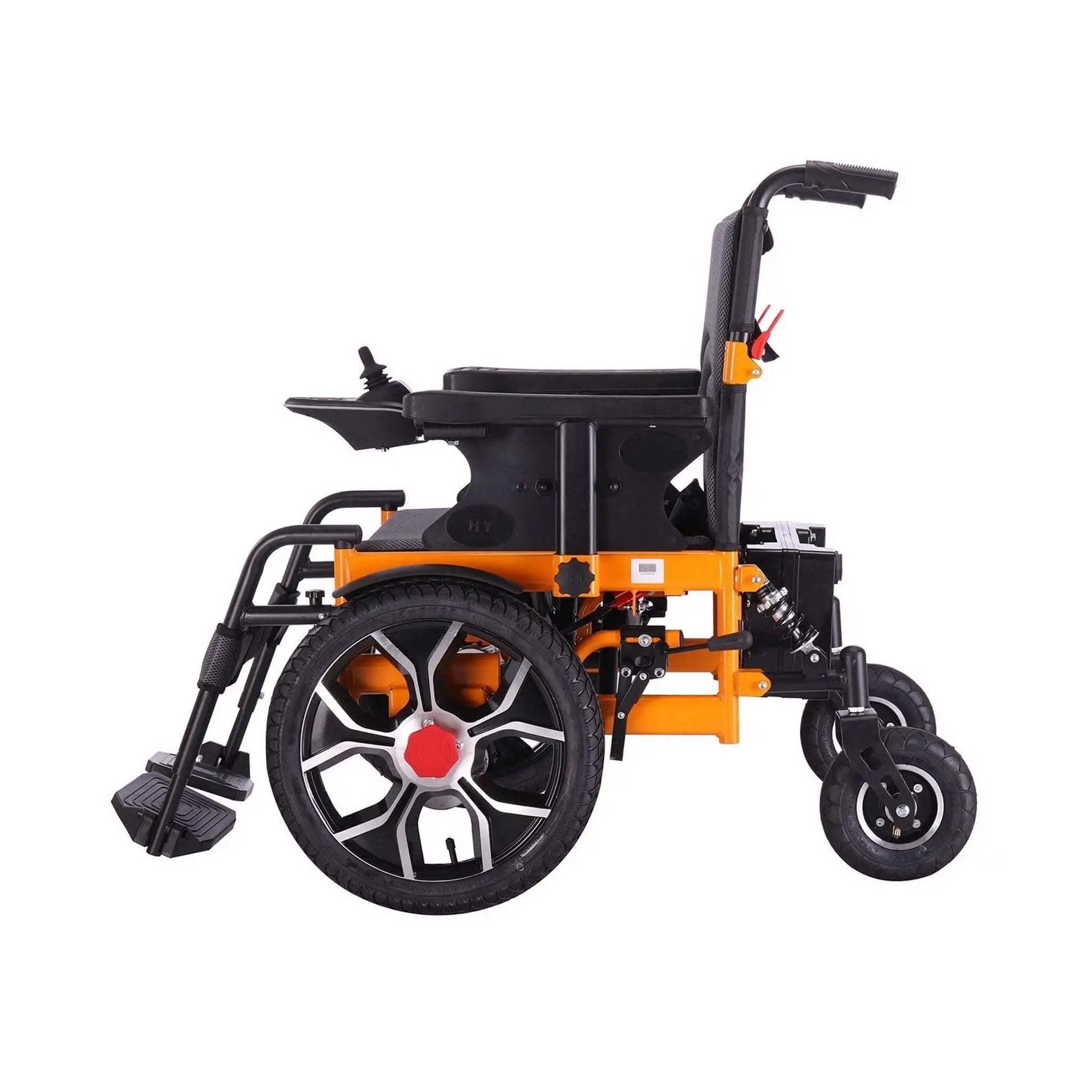 Motivo Heavy-Duty Ultralight All-Terrain Electric Airplane-Approved Foldable Wheelchair, 300LBS (SAK63147) by SAKSBY WHOLESALE