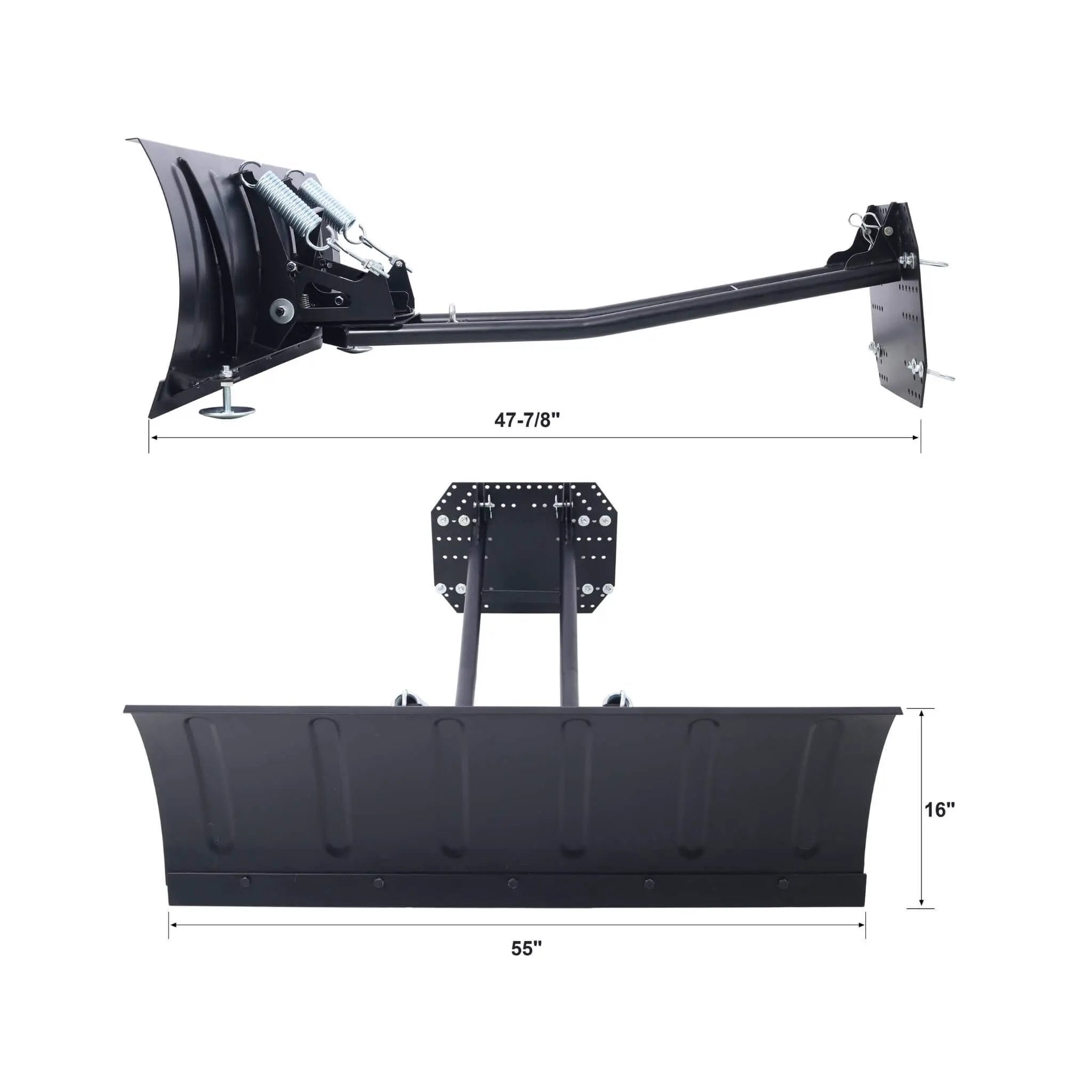 Heavy-Duty Universal ATV UTV Snow Plow Kit With Steel Blade And Universal Mount System (SAK49745) by SAKSBY WHOLESALE