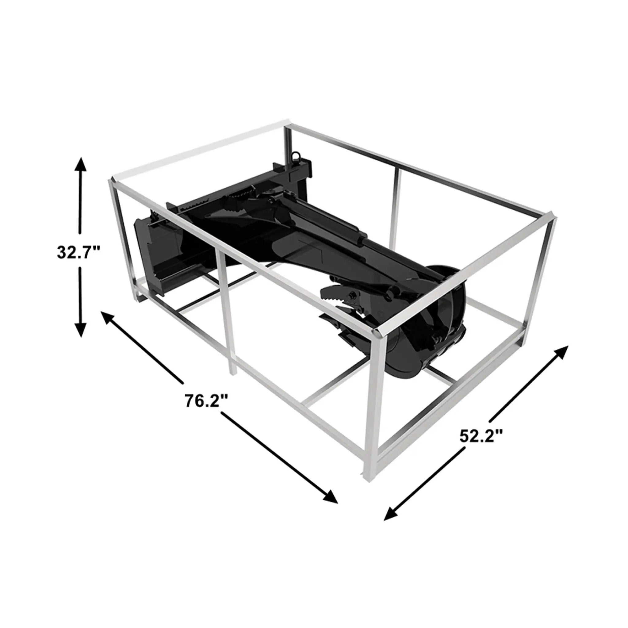 Heavy-Duty Universal Skid Steer Backhoe Digger Bucket Attachment With Universal Quick Attach Plate (SAK26714) by SAKSBY WHOLESALE