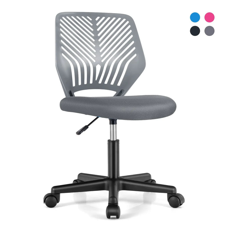 Height-adjustable Ergonomic Kids Desk Chair with Universal Casters by DirectDeals