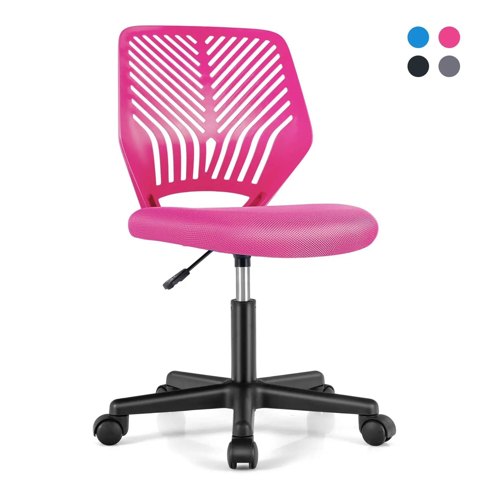 Height-adjustable Ergonomic Kids Desk Chair with Universal Casters by DirectDeals