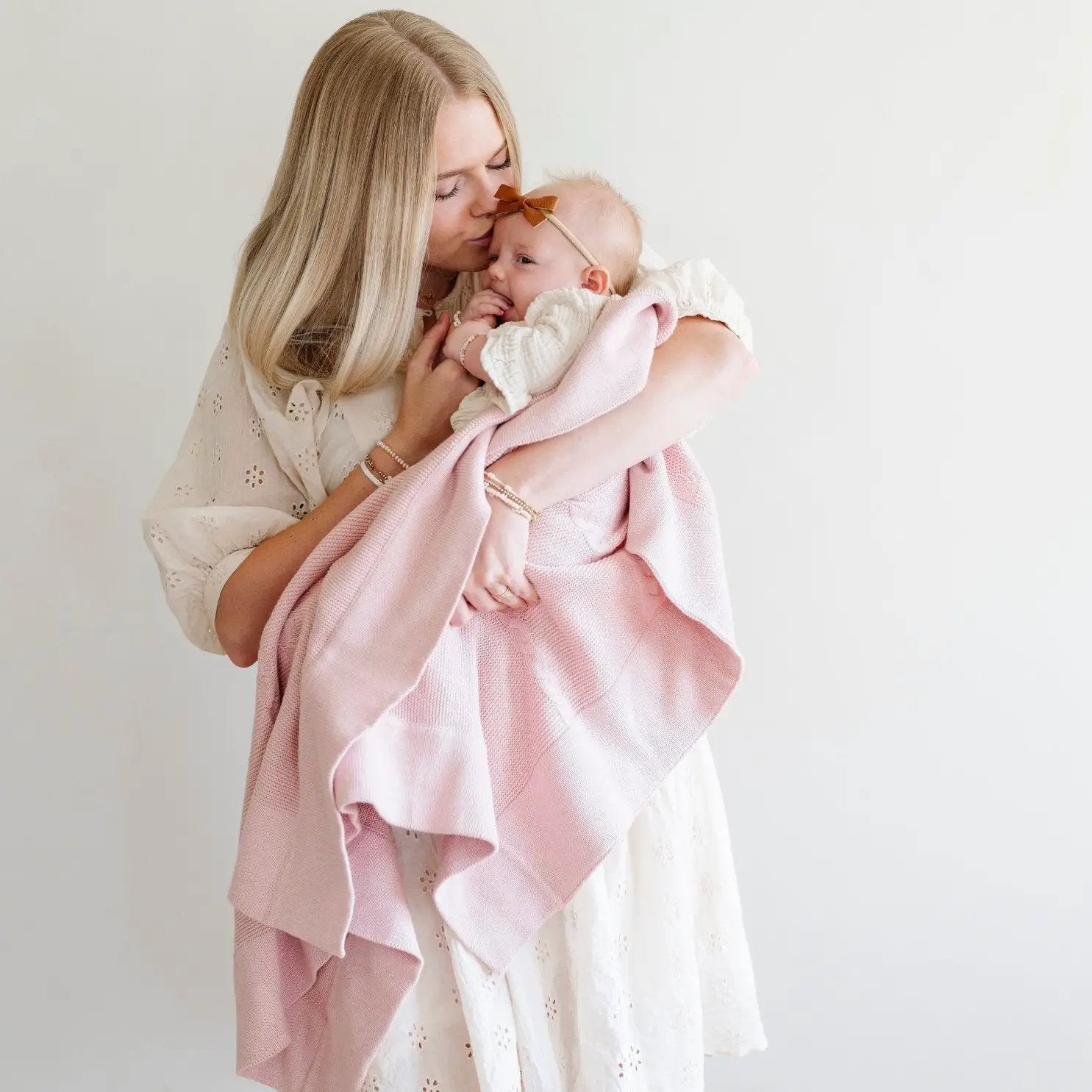 Heirloom Cotton Knit Receiving Blankets by HouseOfZazla
