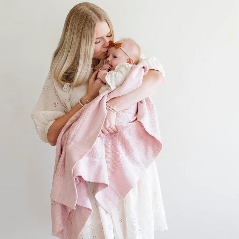 Heirloom Cotton Knit Receiving Blankets by HouseOfZazla