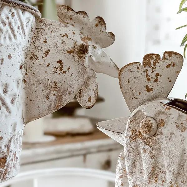 Indoor/Outdoor Distressed Hen Planter, Choose Your Style by Decor Steals