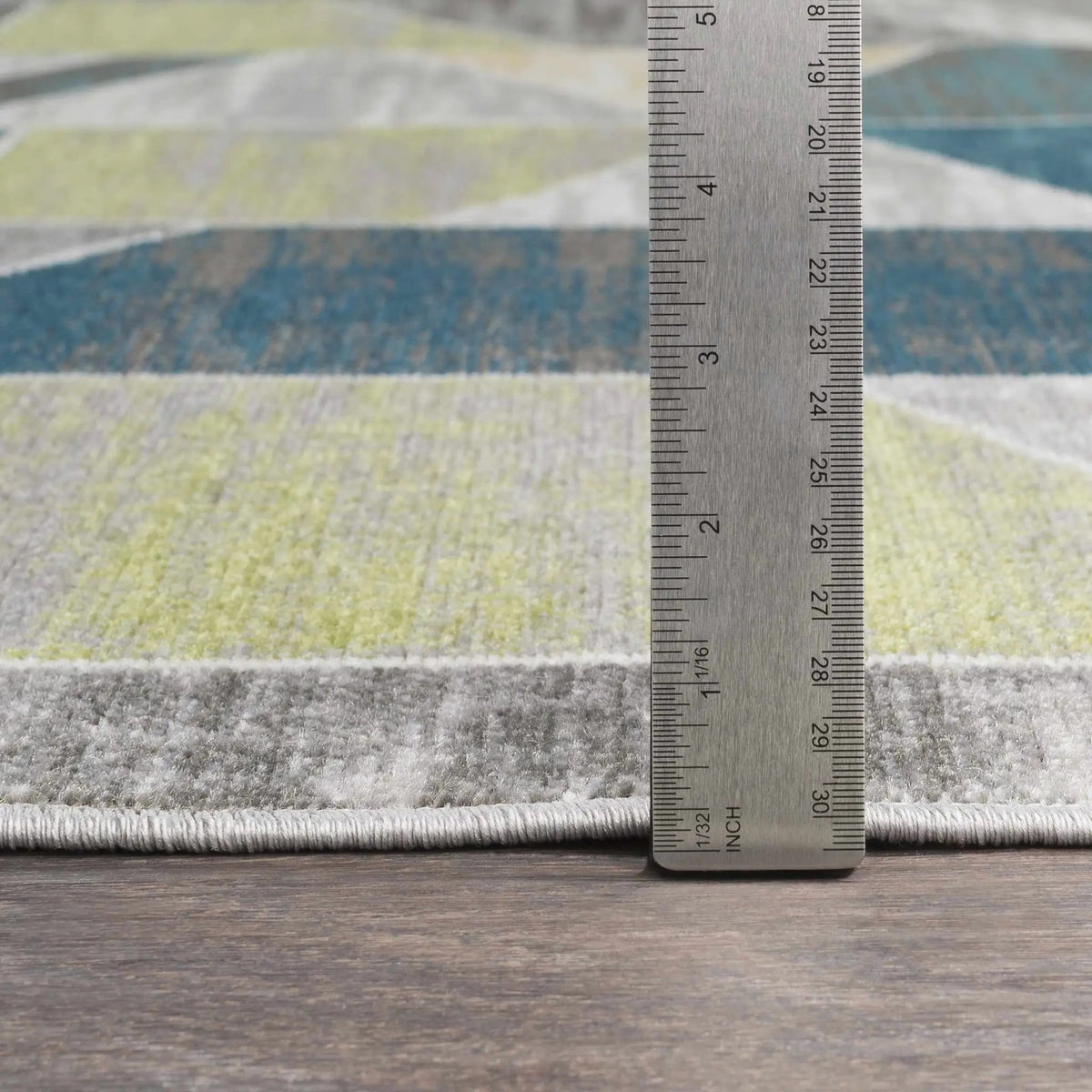 Hessel Green Triangles Area Rug - Clearance, photo 7 of 9