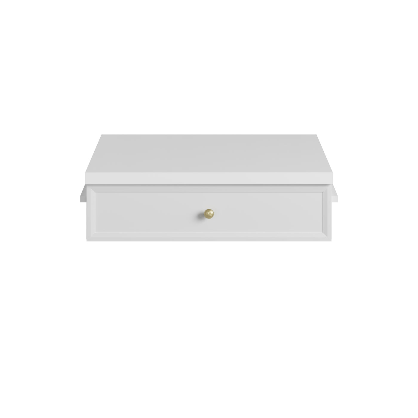 James Martin Bellshire 24" Drawer Unit, Bright White with White Zeus countertop