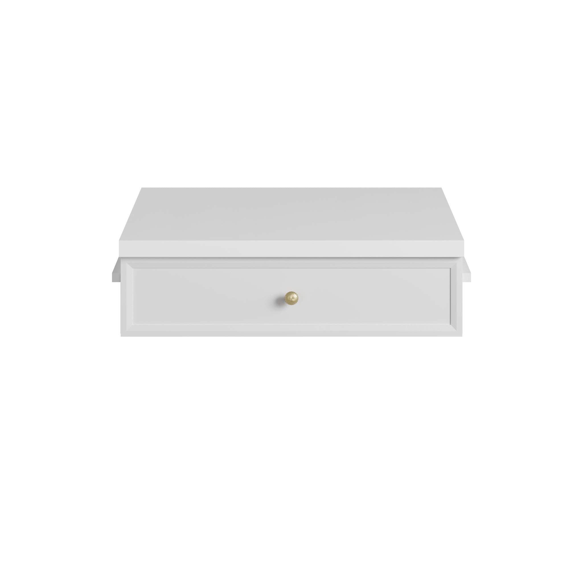 James Martin Bellshire 24" Drawer Unit, Bright White with White Zeus countertop