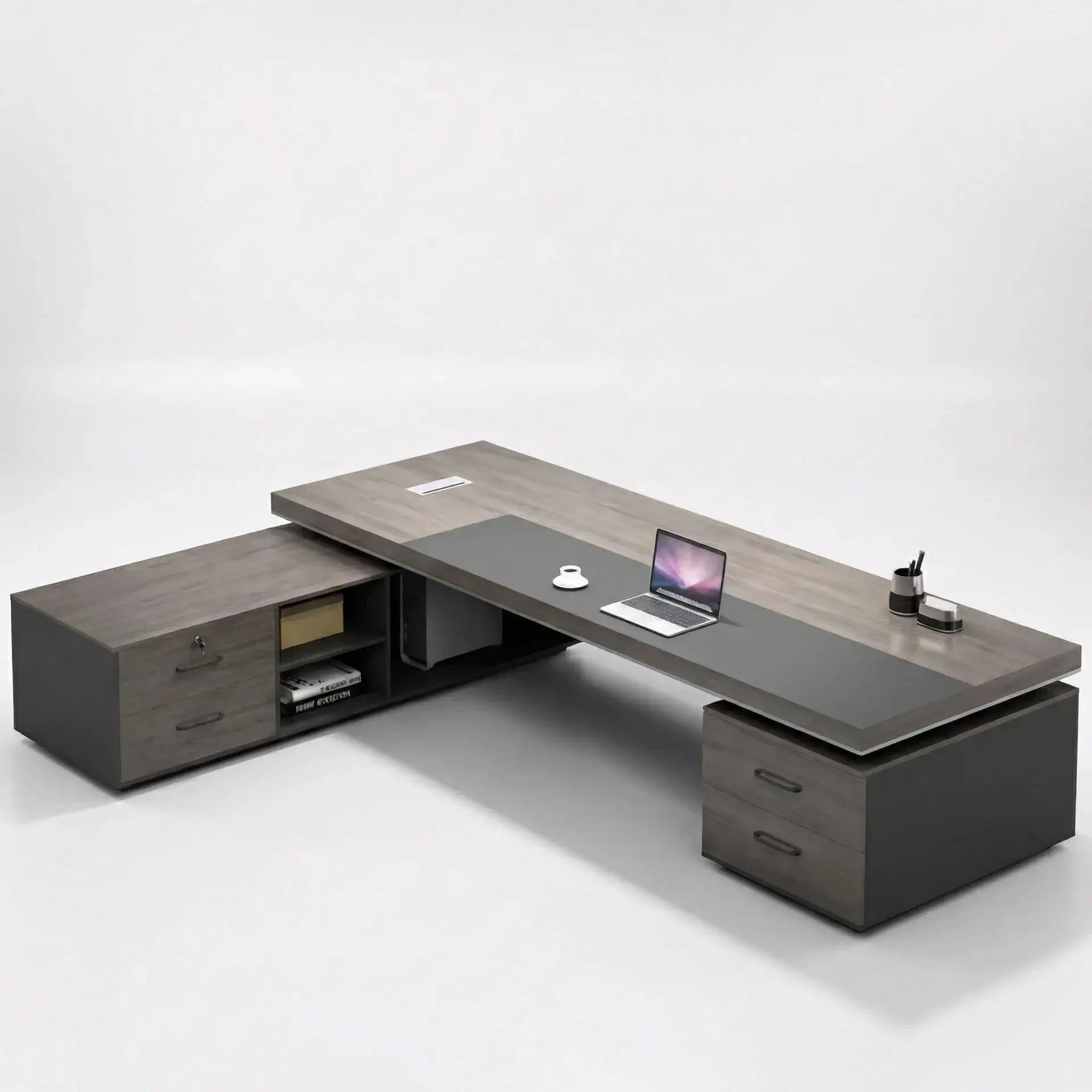 August · Modern Executive L-Shaped Desk by Arc Grove