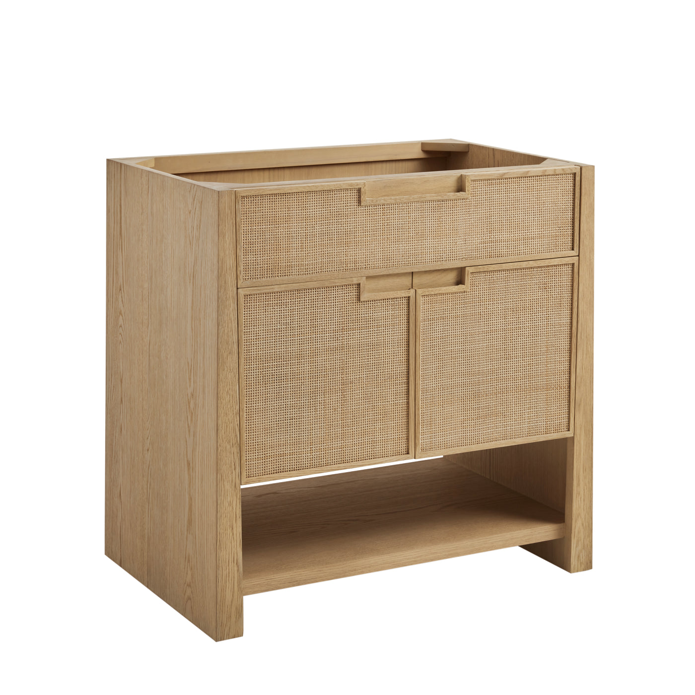 James Martin Solene 36" Single Bathroom Vanity, Seaside Oak, cabinet without a countertop