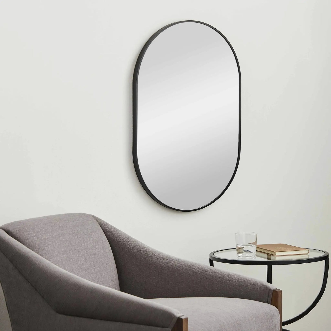 Hagenburg Black Iron Frame Mirror by Boutique Rugs