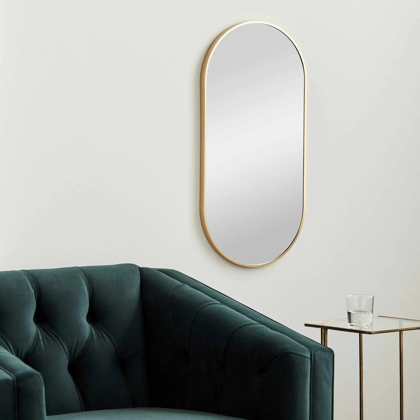 Hagenburg Gold Iron Frame Mirror by Boutique Rugs