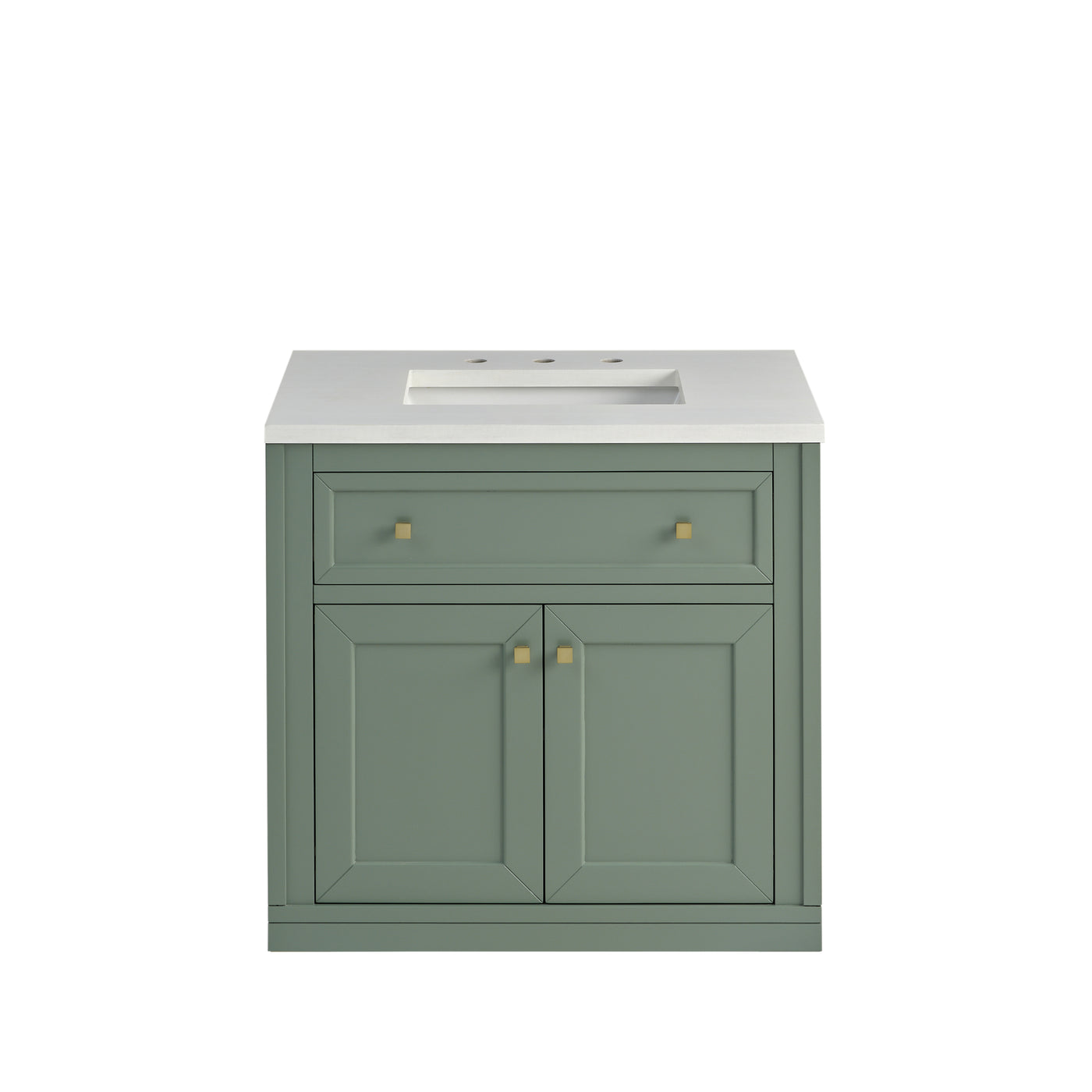 James Martin Chicago 30" Single Bathroom Vanity, Smokey Celadon, view 26
