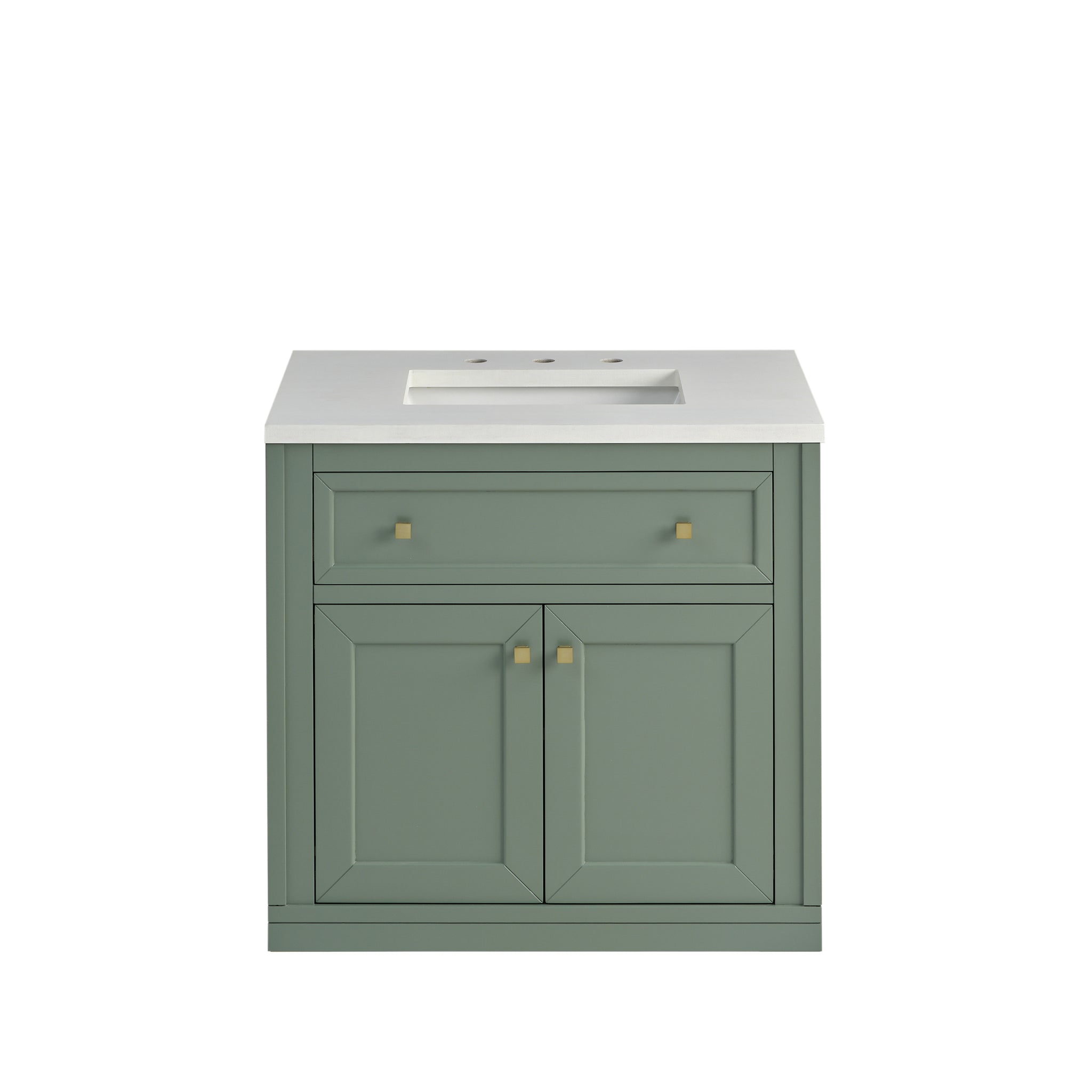 James Martin Chicago 30" Single Bathroom Vanity, Smokey Celadon, view 26