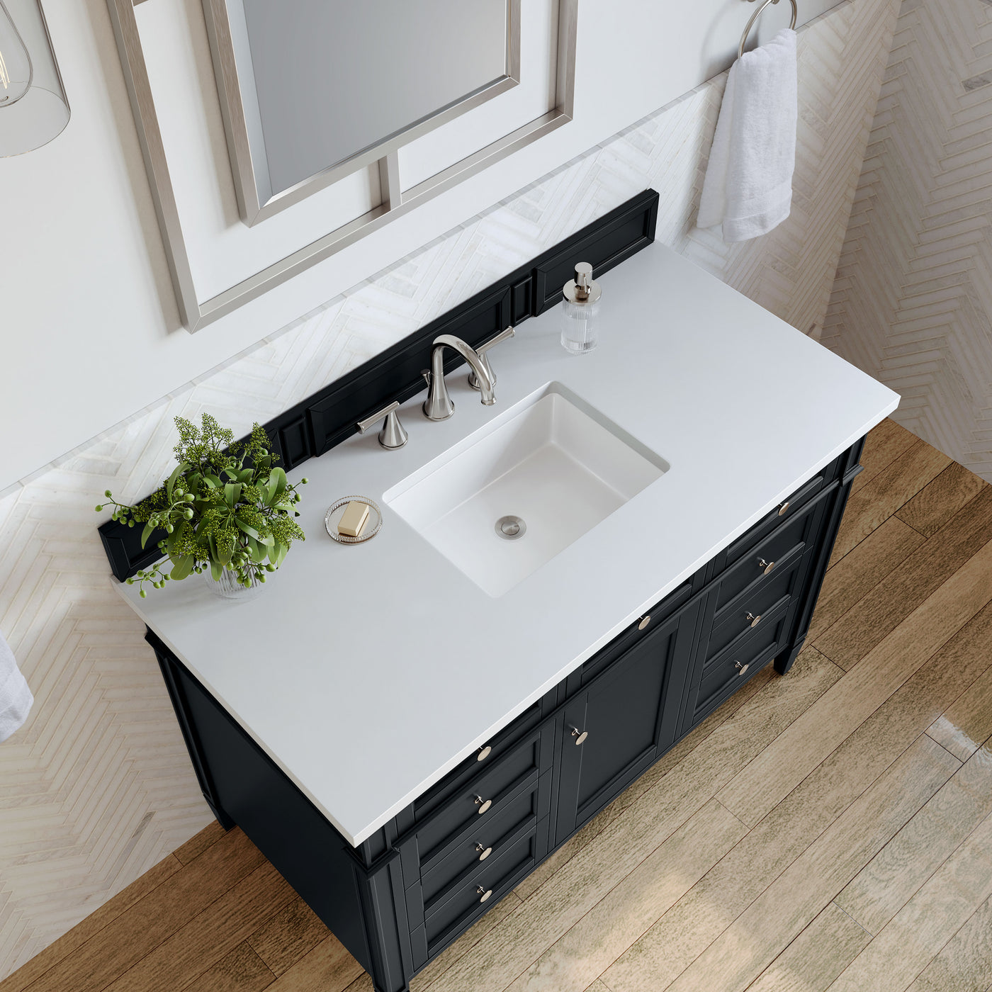 James Martin Brittany 48" Single Bathroom Vanity, Black Onyx, view 33