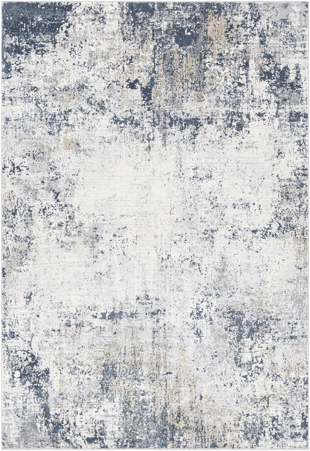 Higden Abstract Denim Blue Rug, photo 8 of 9