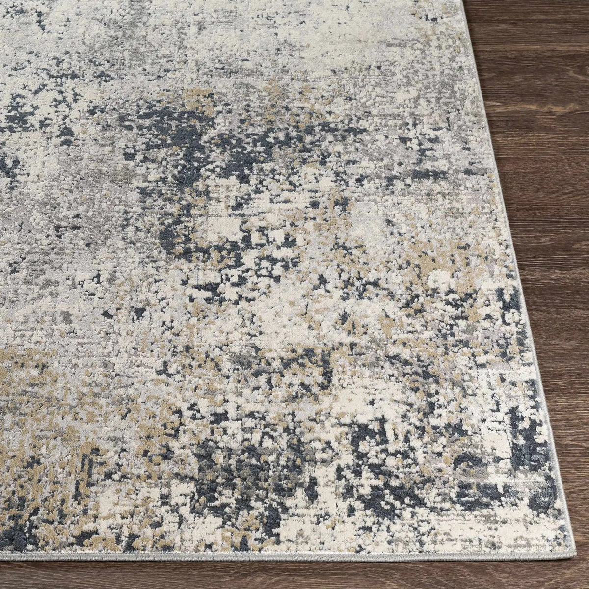 Higden Abstract Denim Blue Rug, photo 3 of 9