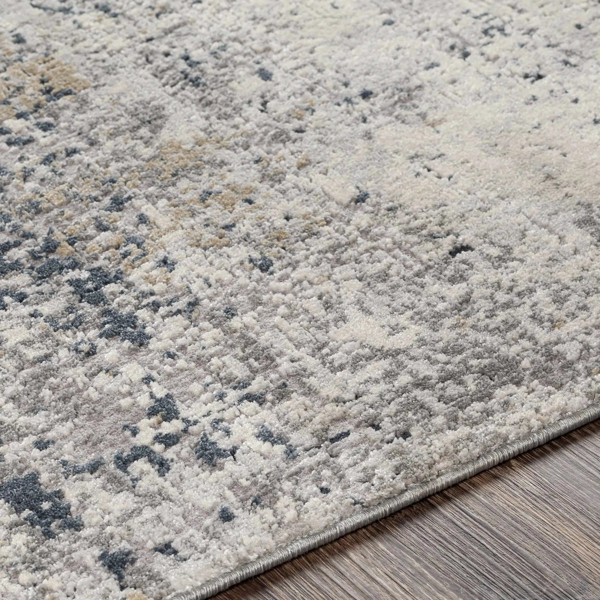 Higden Abstract Denim Blue Rug, photo 7 of 9