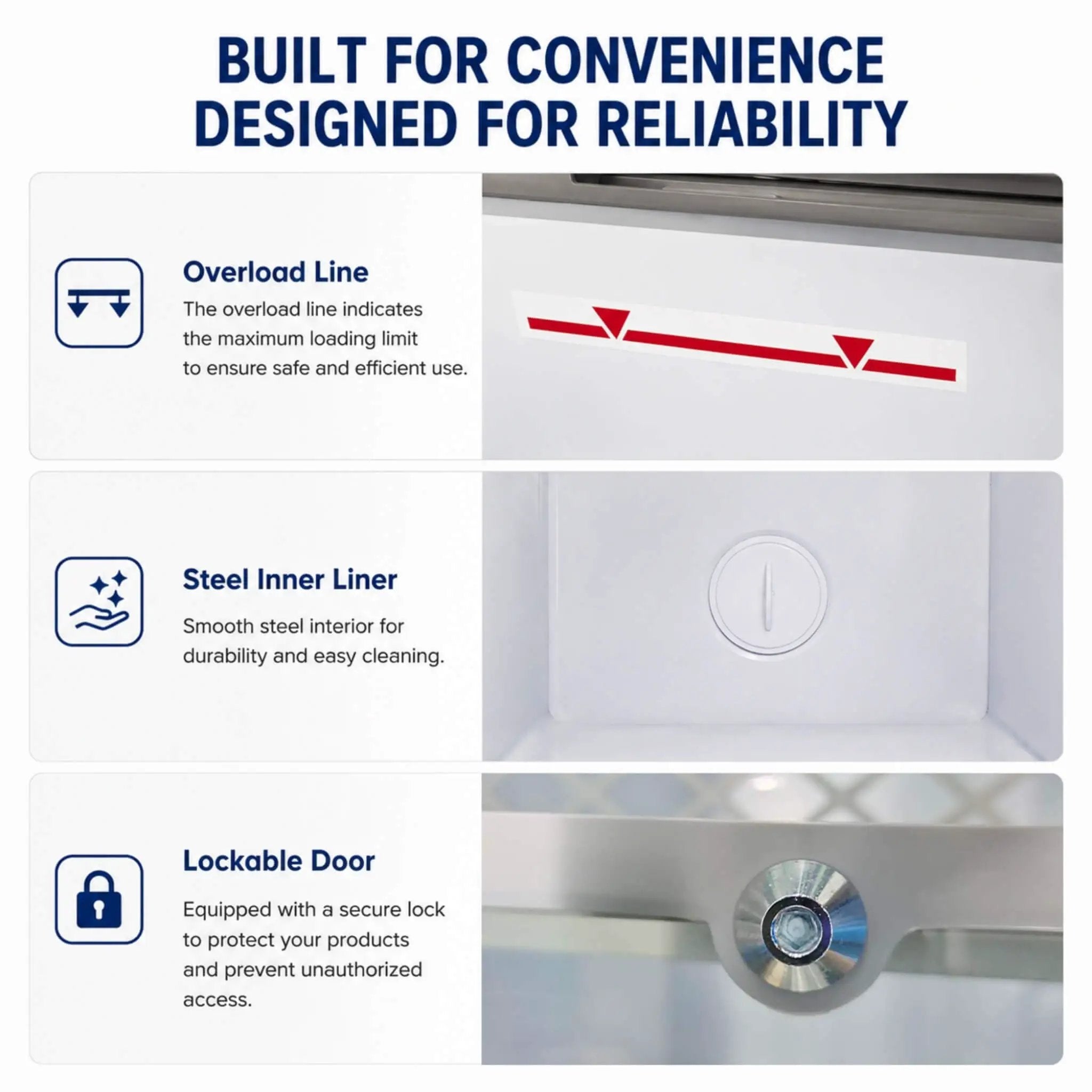 High-Efficiency Commercial Display Chest Freezer With Sliding Glass Door (SAK53174) by SAKSBY WHOLESALE