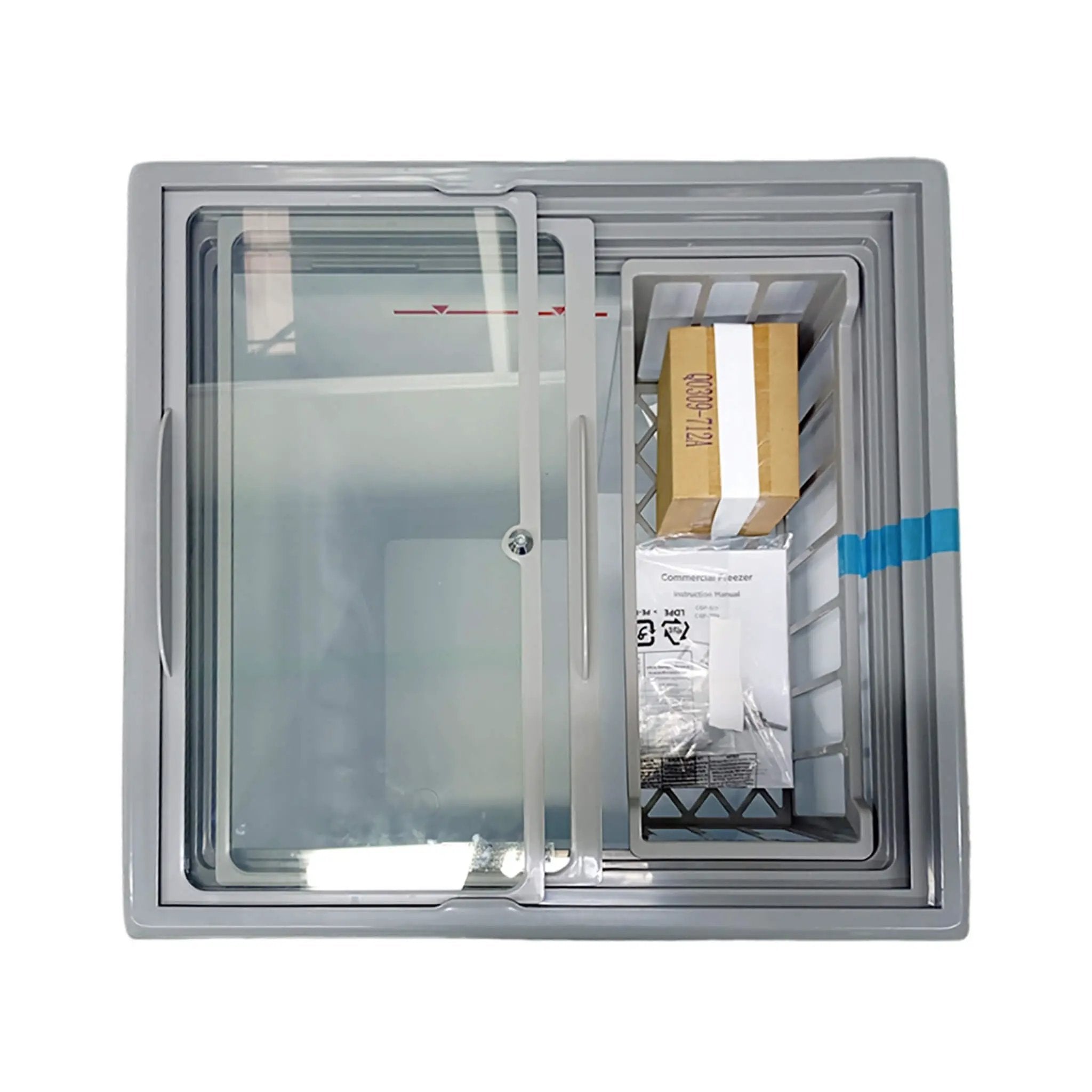 High-Efficiency Commercial Display Chest Freezer With Sliding Glass Door (SAK53174) by SAKSBY WHOLESALE