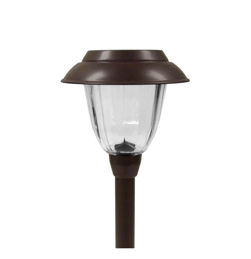 Member’s Mark 10-Pack Solar LED Pathway Lights, 10 Lumens, Stainless Steel & Glass, Oil-Rubbed Bronze Dusk-to-Dawn Landscape Lights by Outdoor Solar Outlet