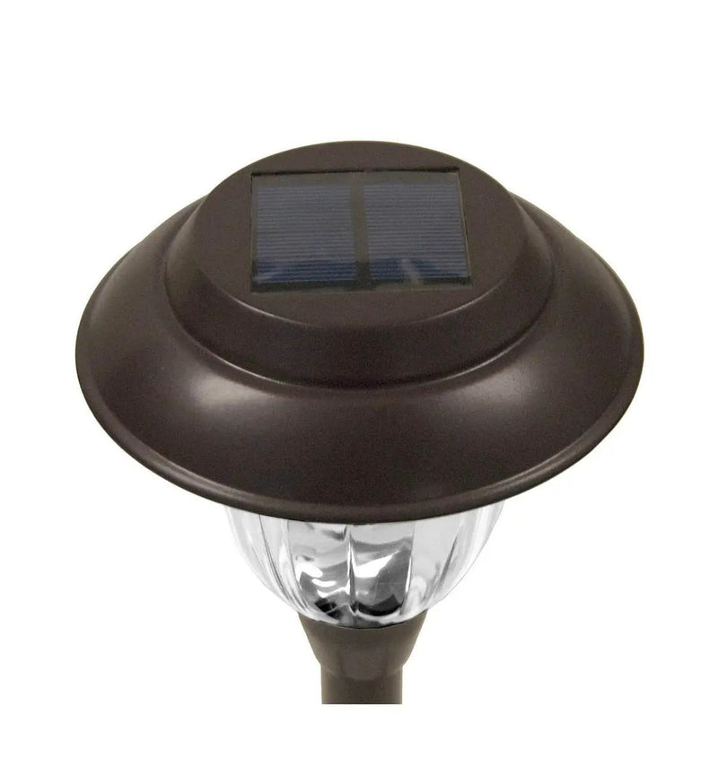 Member’s Mark 10-Pack Solar LED Pathway Lights, 10 Lumens, Stainless Steel & Glass, Oil-Rubbed Bronze Dusk-to-Dawn Landscape Lights by Outdoor Solar Outlet