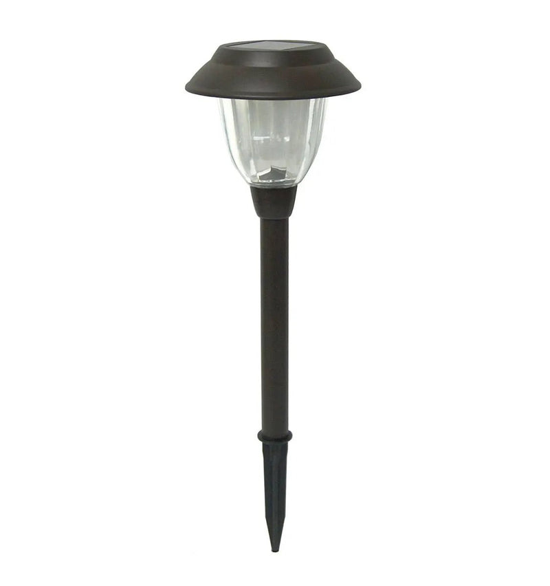 Member’s Mark 10-Pack Solar LED Pathway Lights, 10 Lumens, Stainless Steel & Glass, Oil-Rubbed Bronze Dusk-to-Dawn Landscape Lights by Outdoor Solar Outlet