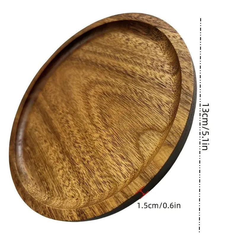 High-End Wooden Trays, Plum Blossom-Shaped Acacia Wood Trays, Creative Breakfast Trays, Suitable for Holding Cheese, Bread, Desserts, And Coffee, Perfect for Use in Kitchens, Restaurants, Parties, And Wedding Venues by House Of Avana