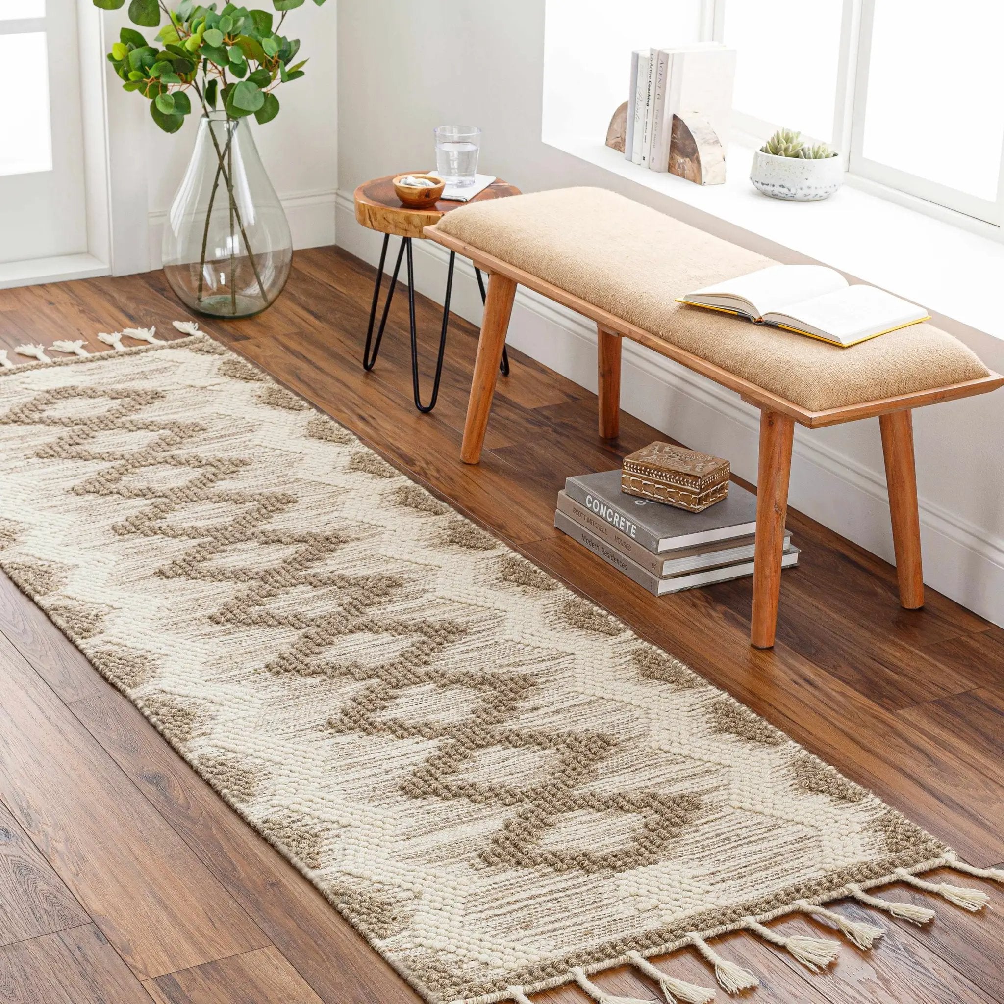 Highpoint Tasseled Jute Rug - Clearance by Boutique Rugs