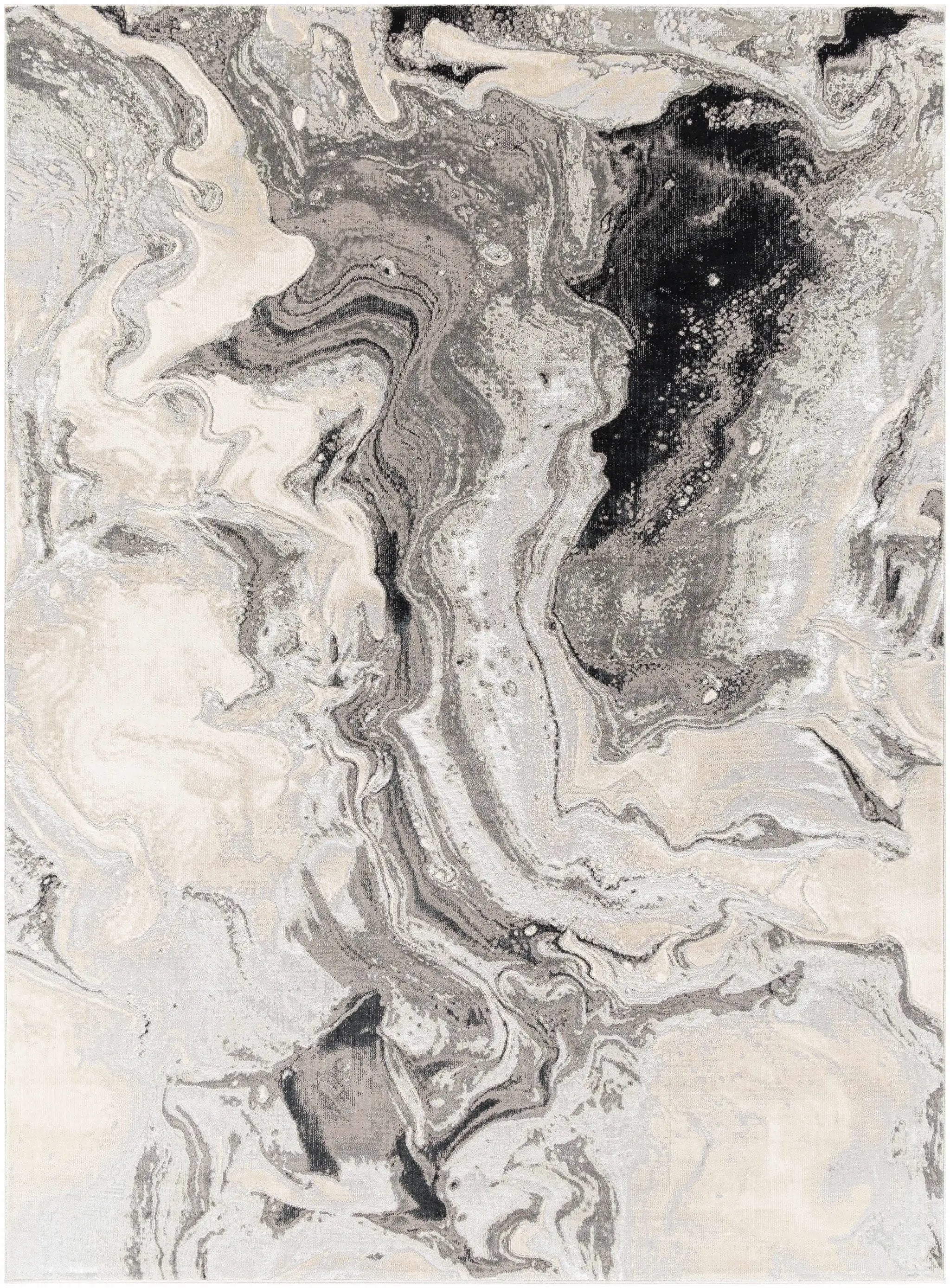 Hinatuan Gray Marble Carpet - Clearance by Boutique Rugs