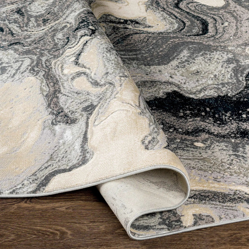 Hinatuan Gray Marble Carpet - Clearance by Boutique Rugs