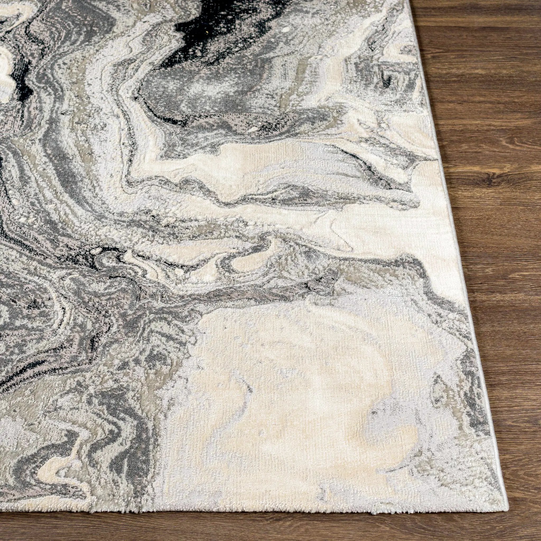 Hinatuan Gray Marble Carpet - Clearance by Boutique Rugs