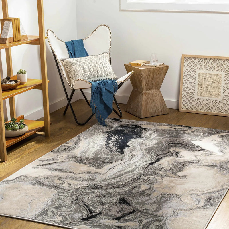 Hinatuan Gray Marble Carpet - Clearance by Boutique Rugs