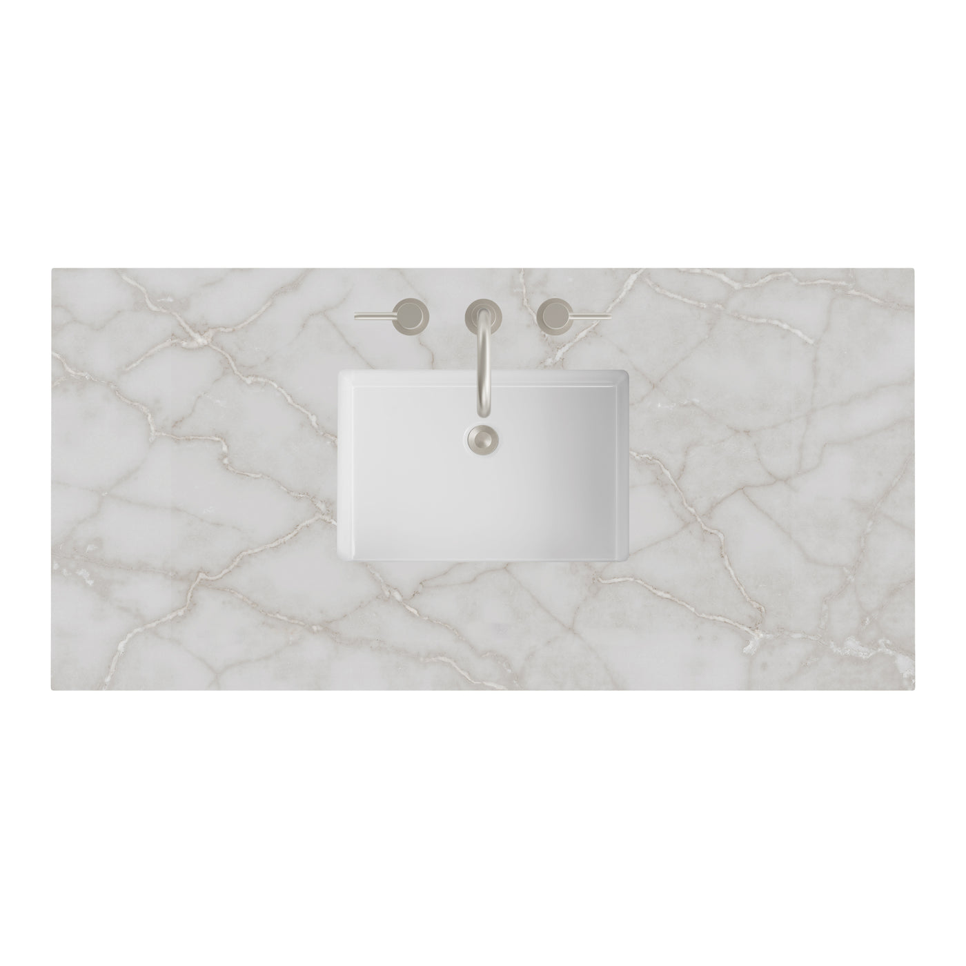 James Martin 48" Single Vanity Top with Victorian Silver countertop