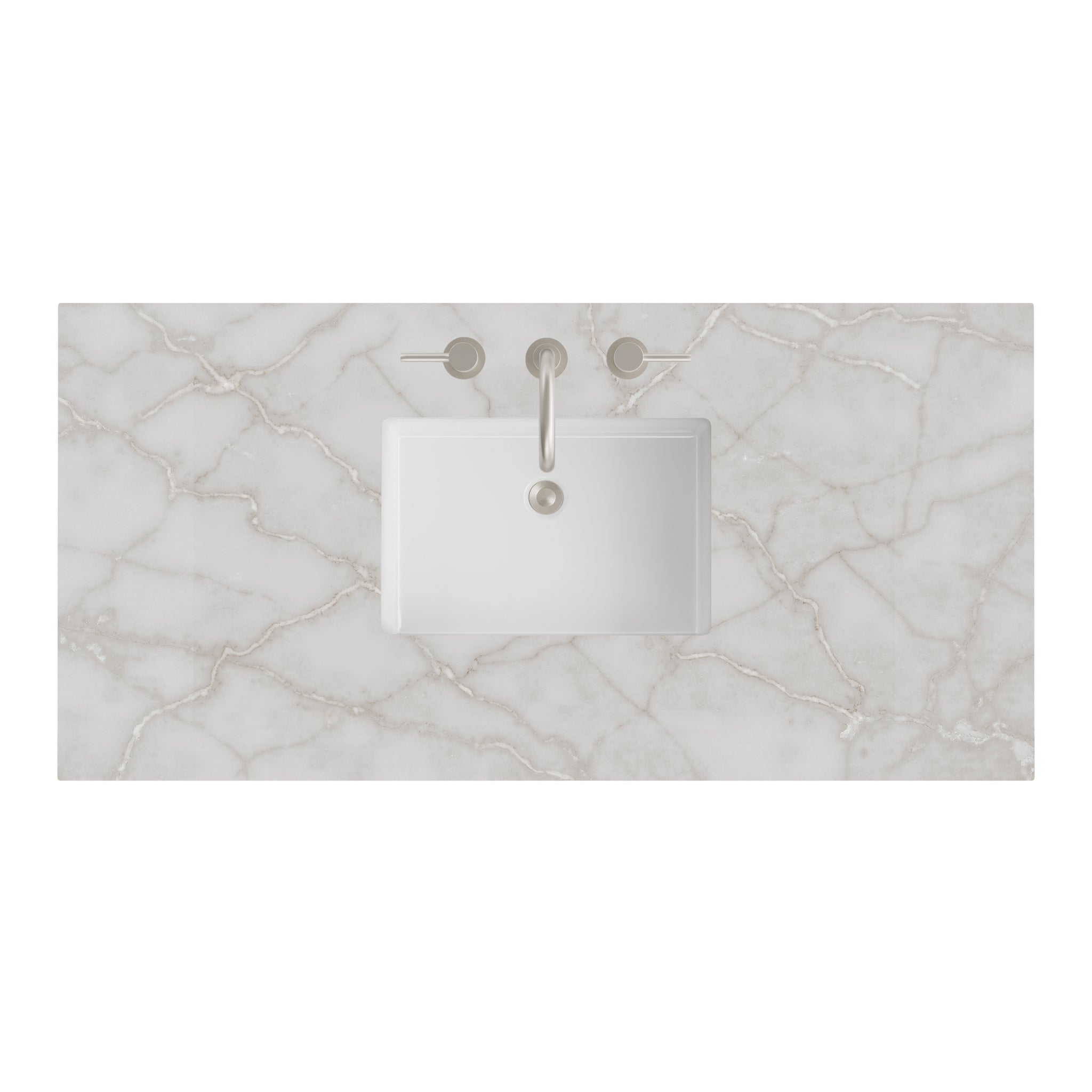 James Martin 48" Single Vanity Top with Victorian Silver countertop