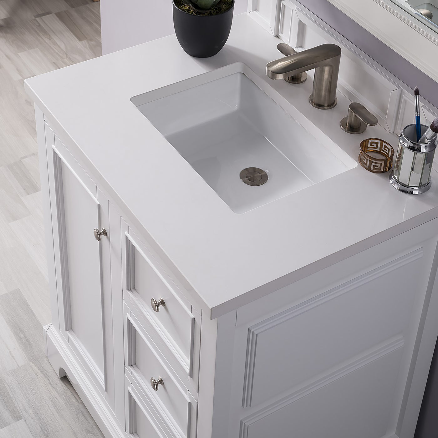 James Martin De Soto 30" Single Bathroom Vanity, Bright White, view 27